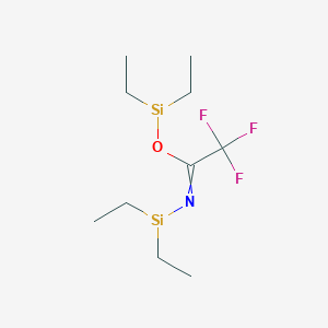 molecular formula C10H22F3NOSi2 B1139711 N,O-双(二乙基氢甲硅烷基)三氟乙酰胺 CAS No. 105384-38-1