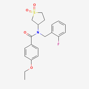 N-(1,1-dioxidotetrahydrothiophen-3-yl)-4-ethoxy-N-(2-fluorobenzyl)benzamide