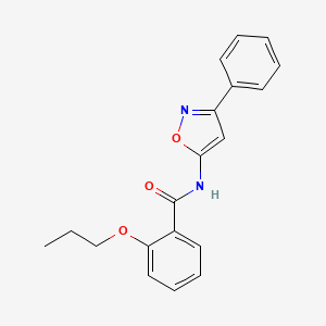 N-(3-phenyl-1,2-oxazol-5-yl)-2-propoxybenzamide