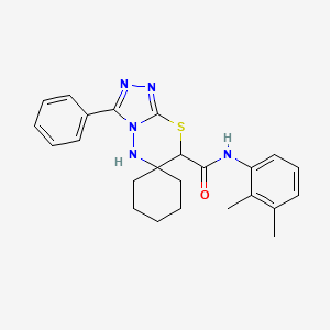 N-(2,3-dimethylphenyl)-3'-phenylspiro[cyclohexane-1,6'-[1,2,4]triazolo[3,4-b][1,3,4]thiadiazine]-7'-carboxamide