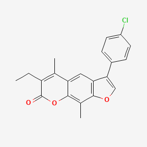 3-(4-chlorophenyl)-6-ethyl-5,9-dimethyl-7H-furo[3,2-g]chromen-7-one