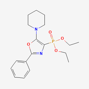 Diethyl [2-phenyl-5-(piperidin-1-yl)-1,3-oxazol-4-yl]phosphonate