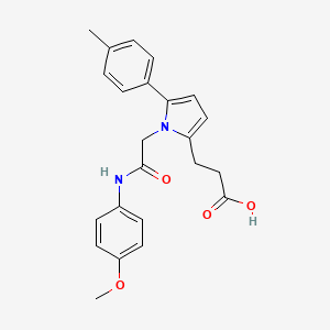 3-[1-{2-[(4-methoxyphenyl)amino]-2-oxoethyl}-5-(4-methylphenyl)-1H-pyrrol-2-yl]propanoic acid