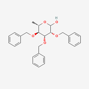 molecular formula C₂₇H₃₀O₅ B1139725 2,3,4-三-O-苄基-L-鼠李糖吡喃糖 CAS No. 210426-02-1