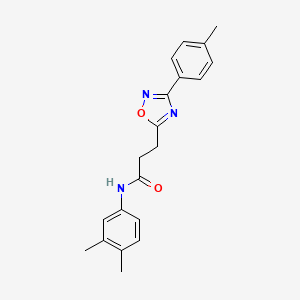 N-(3,4-dimethylphenyl)-3-[3-(4-methylphenyl)-1,2,4-oxadiazol-5-yl]propanamide