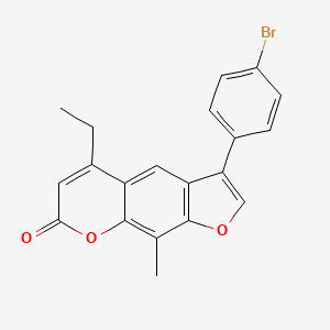 3-(4-bromophenyl)-5-ethyl-9-methyl-7H-furo[3,2-g]chromen-7-one