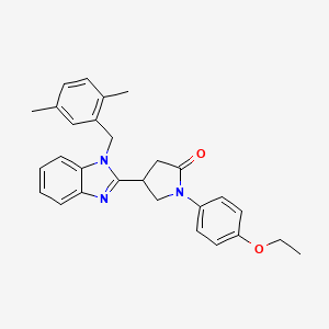 4-[1-(2,5-dimethylbenzyl)-1H-benzimidazol-2-yl]-1-(4-ethoxyphenyl)pyrrolidin-2-one