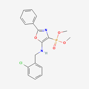 Dimethyl (5-{[(2-chlorophenyl)methyl]amino}-2-phenyl-1,3-oxazol-4-YL)phosphonate