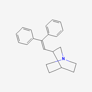 molecular formula C21H23N B11397324 3-(2,2-Diphenylethenyl)-1-azabicyclo[2.2.2]octane 