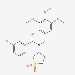 3-chloro-N-(1,1-dioxidotetrahydrothiophen-3-yl)-N-(3,4,5-trimethoxybenzyl)benzamide