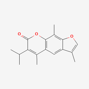 3,5,9-trimethyl-6-(propan-2-yl)-7H-furo[3,2-g]chromen-7-one