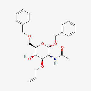 molecular formula C₂₅H₃₁NO₆ B1139737 苄基 2-乙酰氨基-3-O-烯丙基-6-O-苄基-2-脱氧-α-D-吡喃葡萄糖苷 CAS No. 60920-82-3