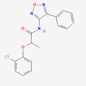 2-(2-chlorophenoxy)-N-(4-phenyl-1,2,5-oxadiazol-3-yl)propanamide