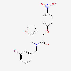 N-(3-fluorobenzyl)-N-(furan-2-ylmethyl)-2-(4-nitrophenoxy)acetamide