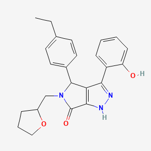 4-(4-ethylphenyl)-3-(2-hydroxyphenyl)-5-(tetrahydrofuran-2-ylmethyl)-4,5-dihydropyrrolo[3,4-c]pyrazol-6(1H)-one