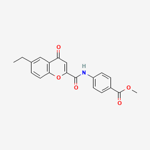 methyl 4-{[(6-ethyl-4-oxo-4H-chromen-2-yl)carbonyl]amino}benzoate