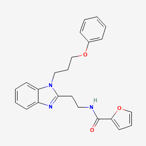 2-furyl-N-{2-[1-(3-phenoxypropyl)benzimidazol-2-yl]ethyl}carboxamide