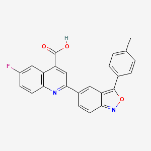 6-Fluoro-2-[3-(4-methylphenyl)-2,1-benzoxazol-5-yl]quinoline-4-carboxylic acid