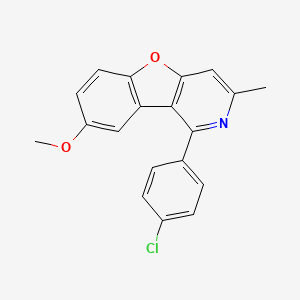 1-(4-Chlorophenyl)-8-methoxy-3-methyl[1]benzofuro[3,2-c]pyridine