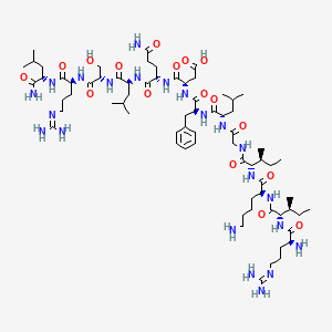 molecular formula C71H124N22O17 B1139751 H-精-Ile-赖-Ile-甘-亮-苯-天-谷-亮-丝-精-亮-NH2 CAS No. 216064-36-7