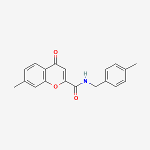 7-methyl-N-(4-methylbenzyl)-4-oxo-4H-chromene-2-carboxamide