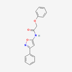 2-phenoxy-N-(3-phenyl-1,2-oxazol-5-yl)acetamide