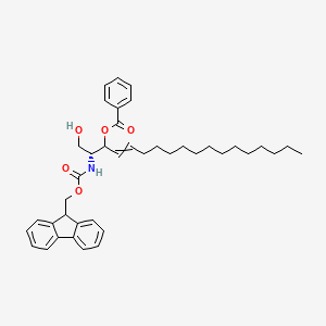 molecular formula C₄₀H₅₁NO₅ B1139760 Fmoc-3-benzoyl-erythro-sphingosine CAS No. 676485-58-8