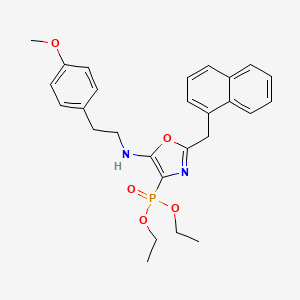 Diethyl [5-{[2-(4-methoxyphenyl)ethyl]amino}-2-(naphthalen-1-ylmethyl)-1,3-oxazol-4-yl]phosphonate