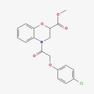 methyl 4-[(4-chlorophenoxy)acetyl]-3,4-dihydro-2H-1,4-benzoxazine-2-carboxylate