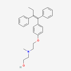 molecular formula C₂₇H₃₁NO₂ B1139764 2-[2-[4-[(Z)-1,2-diphenylbut-1-enyl]phenoxy]ethyl-methylamino]ethanol CAS No. 77214-91-6