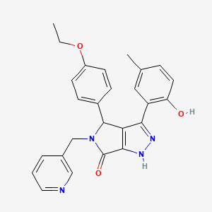 4-(4-ethoxyphenyl)-3-(2-hydroxy-5-methylphenyl)-5-(pyridin-3-ylmethyl)-4,5-dihydropyrrolo[3,4-c]pyrazol-6(1H)-one