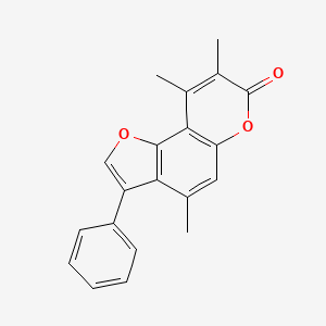 4,8,9-trimethyl-3-phenyl-7H-furo[2,3-f]chromen-7-one