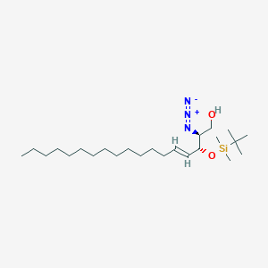 B1139775 (2S,3R,4E)-2-Azido-3-(tert-butyldimethylsilyl)-erythro-sphingosine CAS No. 114299-64-8