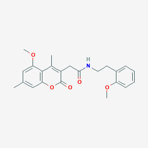 2-(5-methoxy-4,7-dimethyl-2-oxo-2H-chromen-3-yl)-N-[2-(2-methoxyphenyl)ethyl]acetamide