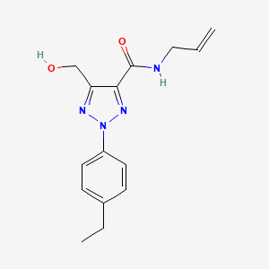 2-(4-ethylphenyl)-5-(hydroxymethyl)-N-(prop-2-en-1-yl)-2H-1,2,3-triazole-4-carboxamide