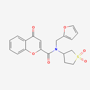 N-(1,1-dioxidotetrahydrothiophen-3-yl)-N-(furan-2-ylmethyl)-4-oxo-4H-chromene-2-carboxamide