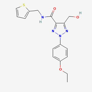 2-(4-ethoxyphenyl)-5-(hydroxymethyl)-N-(thiophen-2-ylmethyl)-2H-1,2,3-triazole-4-carboxamide