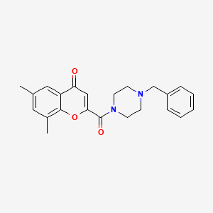 2-[(4-benzylpiperazin-1-yl)carbonyl]-6,8-dimethyl-4H-chromen-4-one