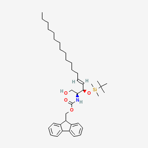 molecular formula C₃₉H₆₁NO₄Si B1139780 3-O-(叔丁基二甲基甲硅烷基氧基)-2-Fmoc-赤藓醇-赤藓糖 sphingosine CAS No. 149035-77-8