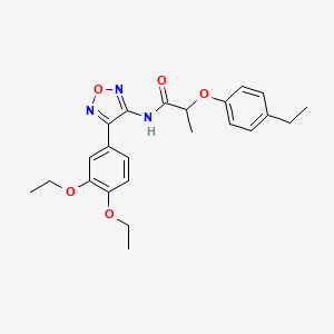 N-[4-(3,4-diethoxyphenyl)-1,2,5-oxadiazol-3-yl]-2-(4-ethylphenoxy)propanamide