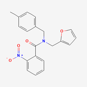 N-(furan-2-ylmethyl)-N-(4-methylbenzyl)-2-nitrobenzamide