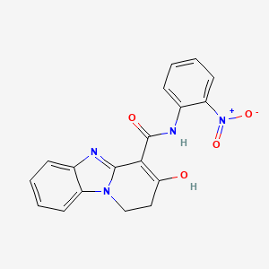 N-(2-nitrophenyl)-3-oxo-1,2,3,5-tetrahydropyrido[1,2-a]benzimidazole-4-carboxamide