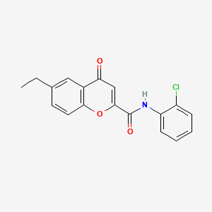 N-(2-chlorophenyl)-6-ethyl-4-oxo-4H-chromene-2-carboxamide