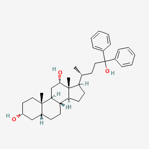 molecular formula C₃₆H₅₀O₃ B1139791 3,12-二羟基-去胆烷基二苯甲醇 CAS No. 83116-96-5