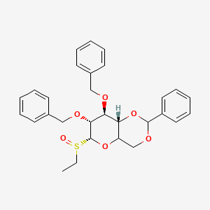 molecular formula C₂₉H₃₂O₆S B1139796 2,3-二-O-苄基-4,6-O-亚苄基-1-脱氧-1-硫代-α-D-甘露呋喃糖苷 S-氧化物 CAS No. 188357-34-8