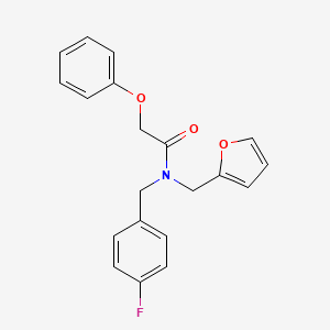 N-(4-fluorobenzyl)-N-(furan-2-ylmethyl)-2-phenoxyacetamide