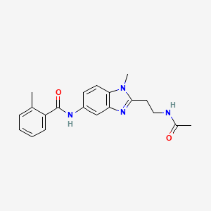 N-[2-(2-Acetylamino-ethyl)-1-methyl-1H-benzoimidazol-5-yl]-2-methyl-benzamide