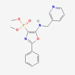 Phosphonic acid, [2-phenyl-5-[(3-pyridinylmethyl)amino]-4-oxazolyl]-, dimethyl ester