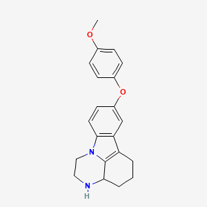 8-(4-methoxyphenoxy)-2,3,3a,4,5,6-hexahydro-1H-pyrazino[3,2,1-jk]carbazole