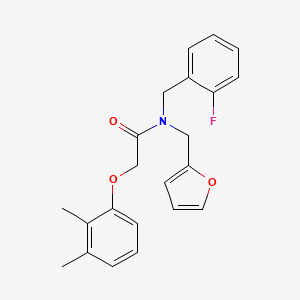 2-(2,3-dimethylphenoxy)-N-(2-fluorobenzyl)-N-(furan-2-ylmethyl)acetamide